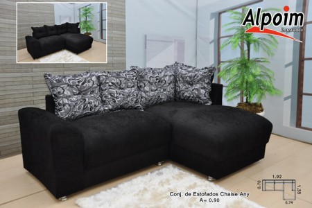 Estofado Chaise Any - Pronta Entrega